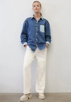 Marc O'Polo DENIM Patchwork - Overhemdblouse - Multi Vintage Patchwork Blue -Marc O'Polo 4ba7e296037a4b618b2836c964efbdea