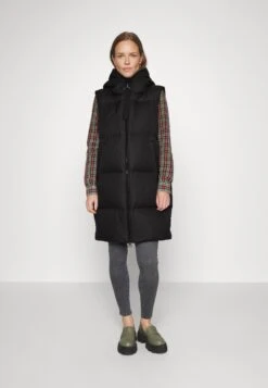 Marc O'Polo Long Fixed Hood - Bodywarmer - Black