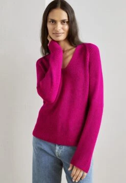 Marc O'Polo Longsleeve V Neck - Trui - Vibrant Pink
