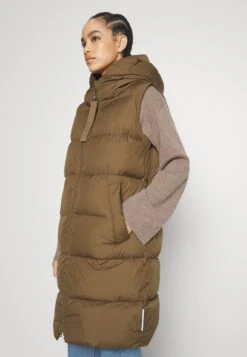 Marc O'Polo Long Fixed Hood Welt Pockets - Bodywarmer - Forest Floor -Marc O'Polo 50c4ee06bcb64baeb0cf35f7605c5169