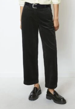 Marc O'Polo Wide Leg Cropped Length Welt Pocket - Broek - Black