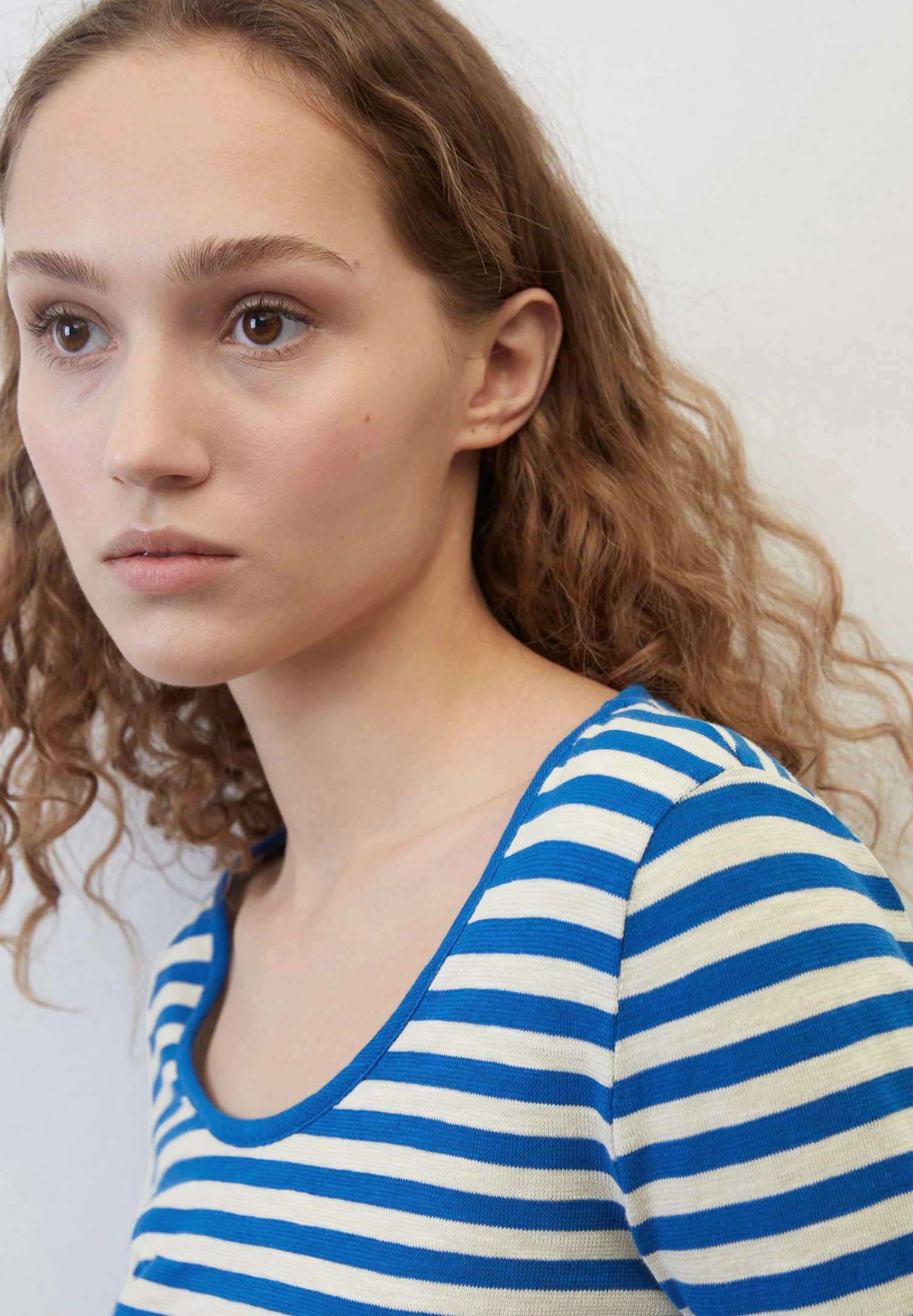 Marc O'Polo Ringel Slub - Longsleeve - Multi Vibrant Blue 6 Marc O'Polo Ringel Slub - Longsleeve - Multi Vibrant Blue - Afbeelding 4