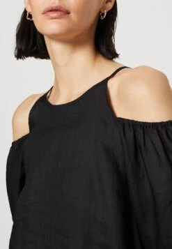 Marc O'Polo Dress Loose Fit Cut Out Shoulders - Jurk - Black -Marc O'Polo 522926f7c8fa4f67bea81777d30bd9a9