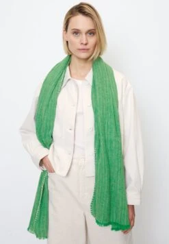 Marc O'Polo Mit Deckenstich Aus Organic - Sjaal - Vivid Green