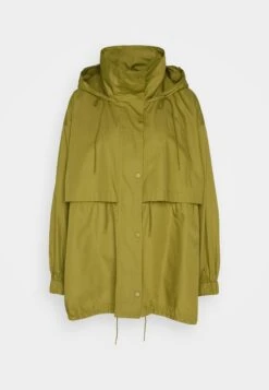 Marc O'Polo Jacket Fluent Drawstring Waist And Hem Fixed Hood Side Seam- Parka - Fern Green -Marc O'Polo 533bc7ebf28347bf83fe008c7fb942de