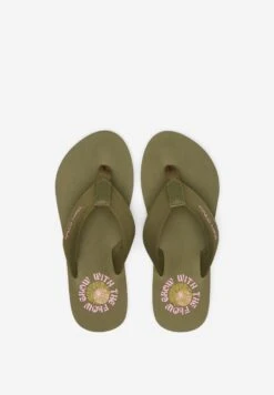 Marc O'Polo Mit Weich Geolstertem Rie - Teensandalen - Khaki -Marc O'Polo 54b3e2b2ede94c6889ff02c8579394d0
