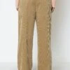 Marc O'Polo Wide Leg Cropped Length Welt Pocket - Broek - Stone Hearth -Marc O'Polo 5727516ffc964840adb9997359a3119f