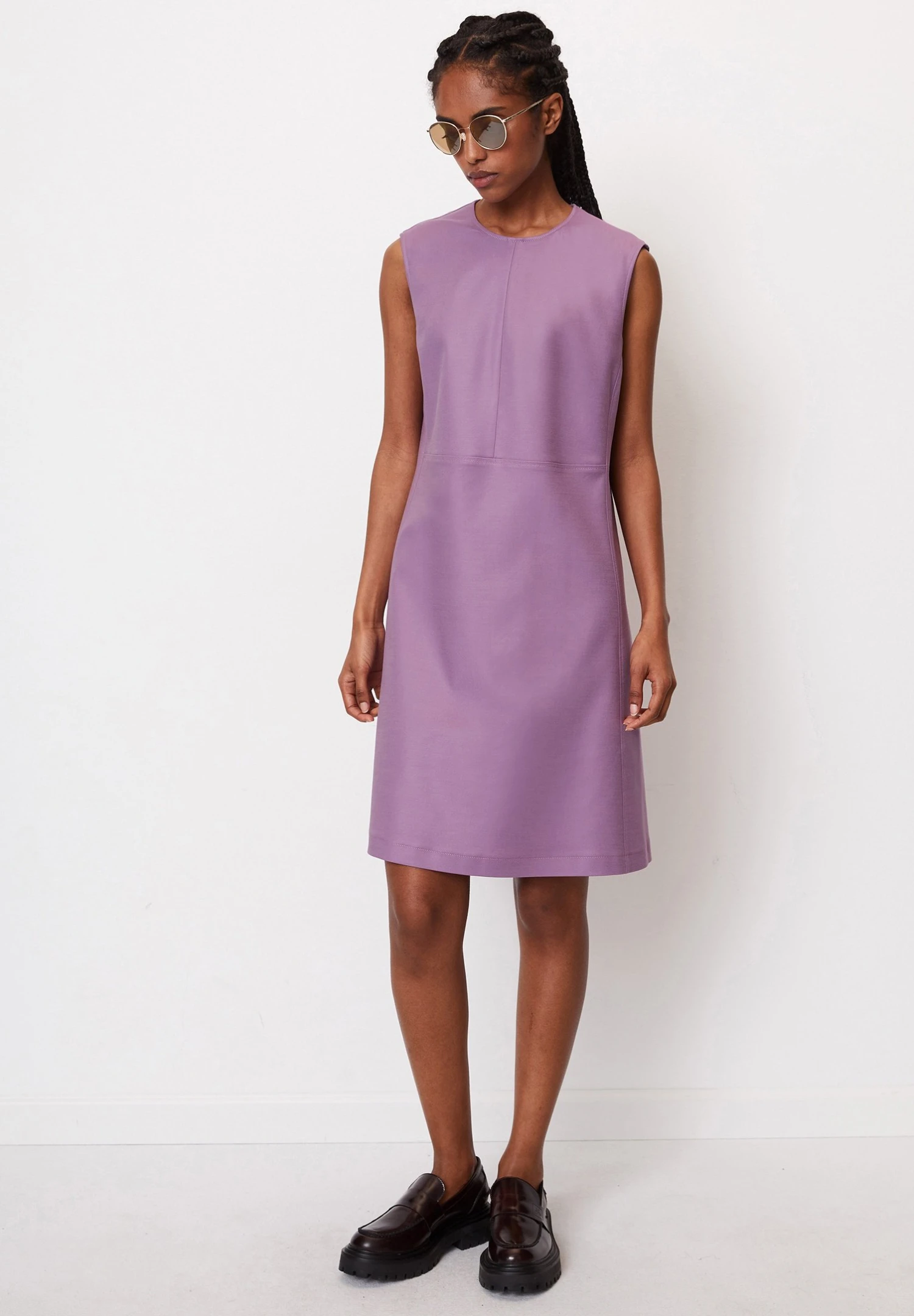Marc O'Polo Kurzes In A-Linie - Jurk - Wild Lilac 4 Marc O'Polo Kurzes In A-Linie - Jurk - Wild Lilac - Afbeelding 2