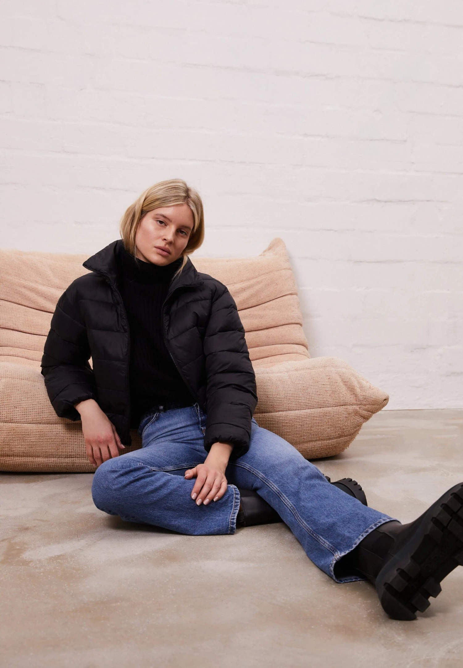 Marc O'Polo Jacket Stand Up Collar Drawstring Hem - Winterjas - Black 3 Marc O'Polo Jacket Stand Up Collar Drawstring Hem - Winterjas - Black