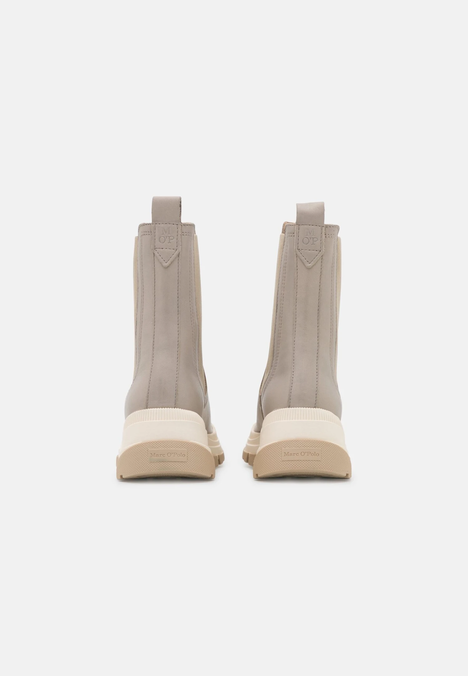 Marc O'Polo Maia- Enkellaarsjes Met Plateauzool - Taupe 9 Marc O'Polo Maia- Enkellaarsjes Met Plateauzool - Taupe - Afbeelding 7