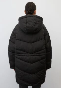 Marc O'Polo DENIM Puffer Midi Coat With Hood - Winterjas - Black -Marc O'Polo 5dd57333efad4493b7ddf2d349393b71