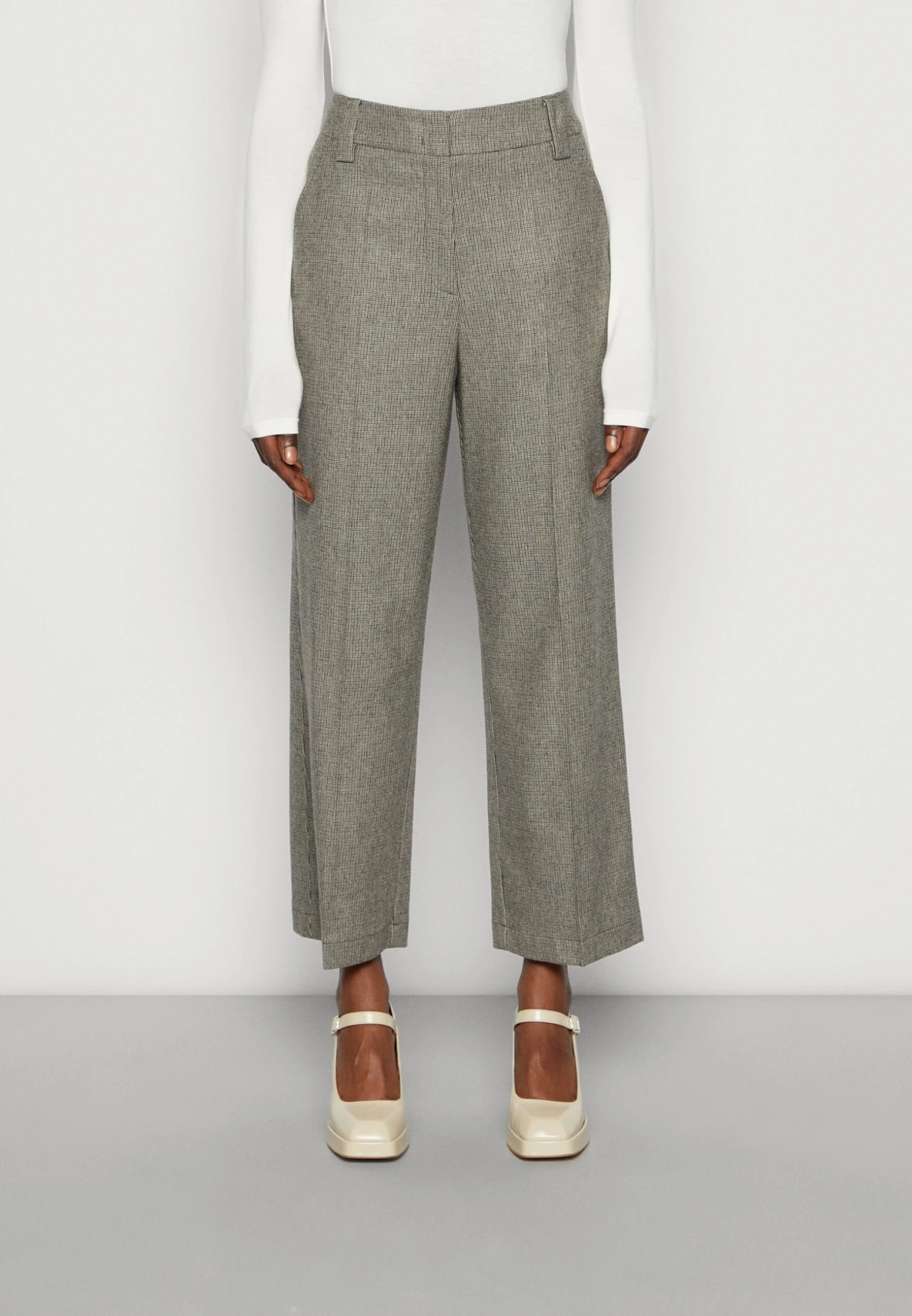 Marc O'Polo Pants Straight Leg High Rise Cropped Length - Broek - Multi 3 Marc O'Polo Pants Straight Leg High Rise Cropped Length - Broek - Multi