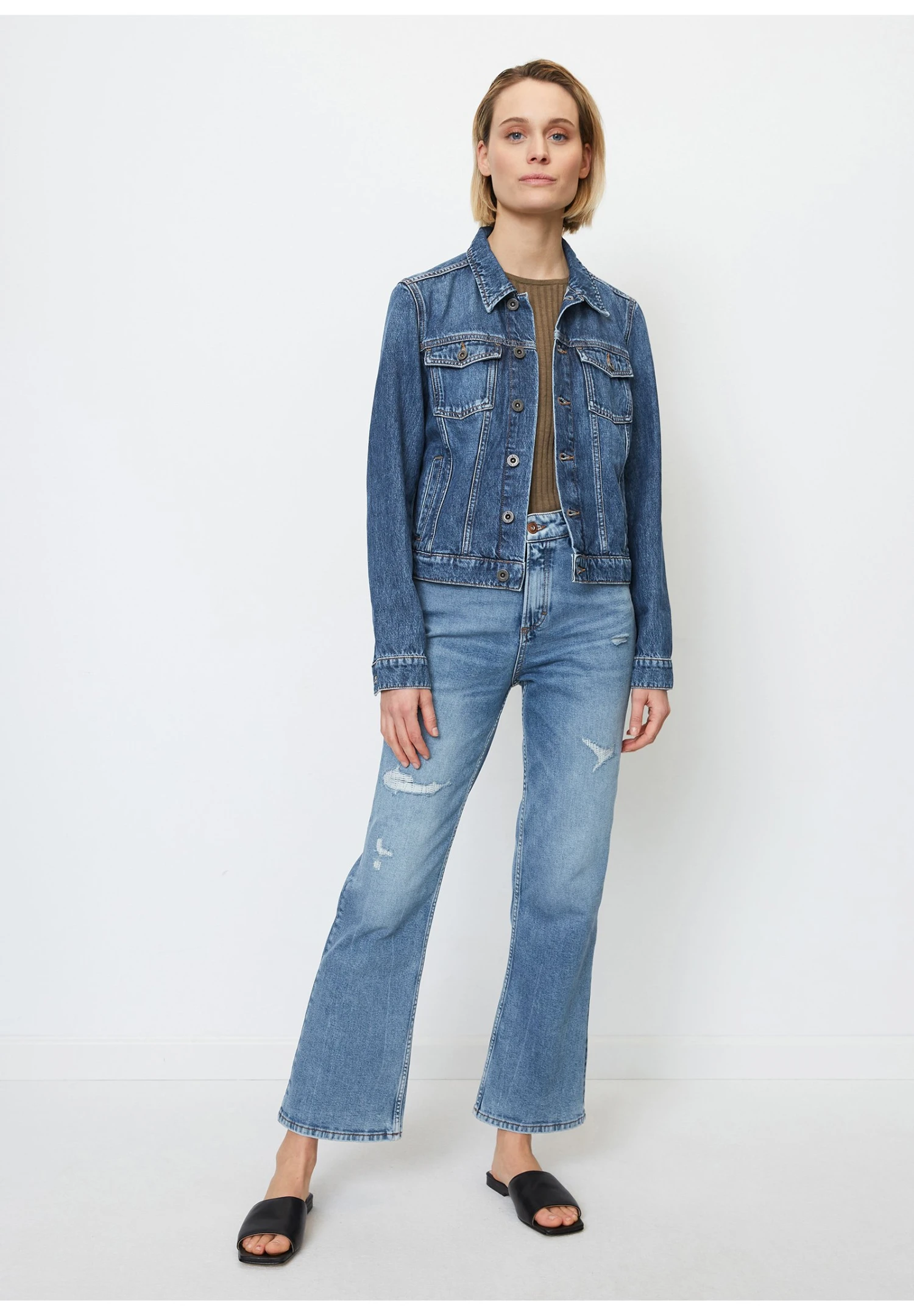 Marc O'Polo Klassische Regular Aus Organic - Spijkerjas - Vintage Dark Blue Wash 4 Marc O'Polo Klassische Regular Aus Organic - Spijkerjas - Vintage Dark Blue Wash - Afbeelding 2