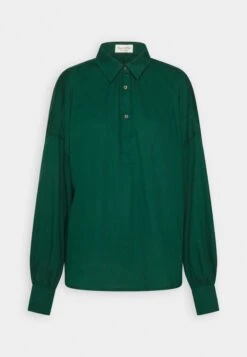 Marc O'Polo Blouse Long Feminine Sleeve Slit At Neck Modern Volume Shape - Blouse - Spring Pine -Marc O'Polo 6126ed3840f34e4b9b257fa2d3a8c174