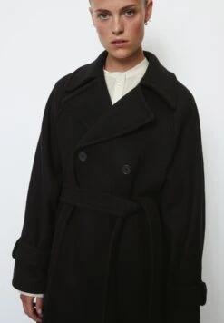 Marc O'Polo Midi Length Details - Trenchcoat - Black -Marc O'Polo 64836f6b7c3642f08674325012065d33