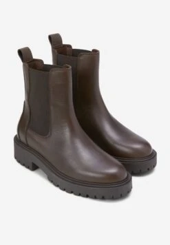 Marc O'Polo Phia- Enkellaarsjes Met Plateauzool - Crimson Brown -Marc O'Polo 66ee8511b0d44c358ec5a2e3e8ed161c