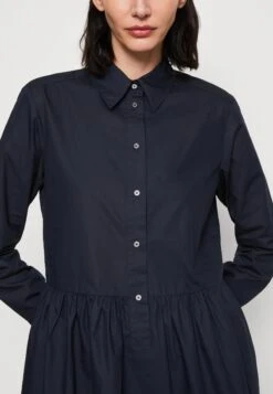 Marc O'Polo Dress Shirt Style Feminine Gathering Modern Details - Blousejurk - Deep Blue Sea -Marc O'Polo 6936664d9e06491c886a1dc84f70278b
