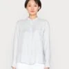 Marc O'Polo Blouse Long Sleeve Stand Up Collar Button Placket - Blouse - Morning Dew -Marc O'Polo 6c12616cd5eb436893ca253c2832999b