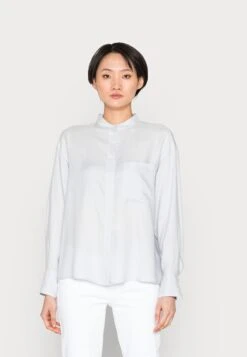 Marc O'Polo Blouse Long Sleeve Stand Up Collar Button Placket - Blouse - Morning Dew