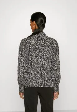 Marc O'Polo High Neck Long Feminine Sleeve Flared Reversible - Blouse - Black/Off-White -Marc O'Polo 75bd190656db4185b72fff7ea2c486e5