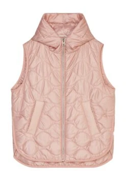 Marc O'Polo Onion Quilting Padded Side Slits Fixed Hood Patch - Bodywarmer - Rose Powder -Marc O'Polo 76c96397c742409289242bc5b6c2a059