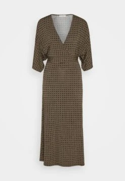 Marc O'Polo Dress Long Sleeve V Neck Wrap Dress - Jerseyjurk - Multi/Nordic Sand -Marc O'Polo 777849c3b0b24e6289d3011655992314
