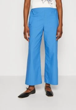 Marc O'Polo Pants Relaxed Style Straight Fit Slightly Cropped - Broek - Summer Sky