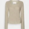 Marc O'Polo Longsleeve V Neck - Trui - Loose Sand