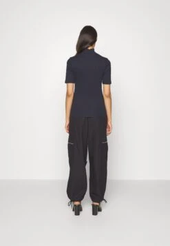 Marc O'Polo Stand Up Collar Short Sleeve - T-Shirt Basic - Deep Blue Sea -Marc O'Polo 79feb1533648495fae71ec07c590ce56