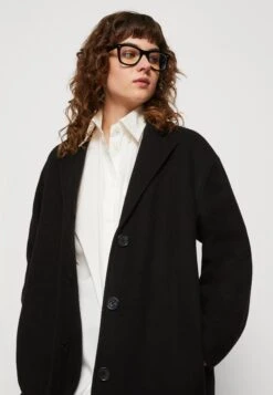 Marc O'Polo Coat Single Breasted Lapel Collar Half Lining - Mantel - Black -Marc O'Polo 7b21638968704e5bb5662922140d175c