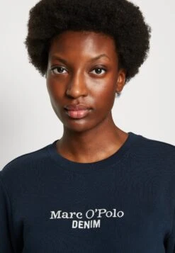 Marc O'Polo DENIM Basic Fit Crew Neck Logo Embroidery - Sweater - Navy Teal -Marc O'Polo 7bda39f7b1984504be8b1cd964f863d3