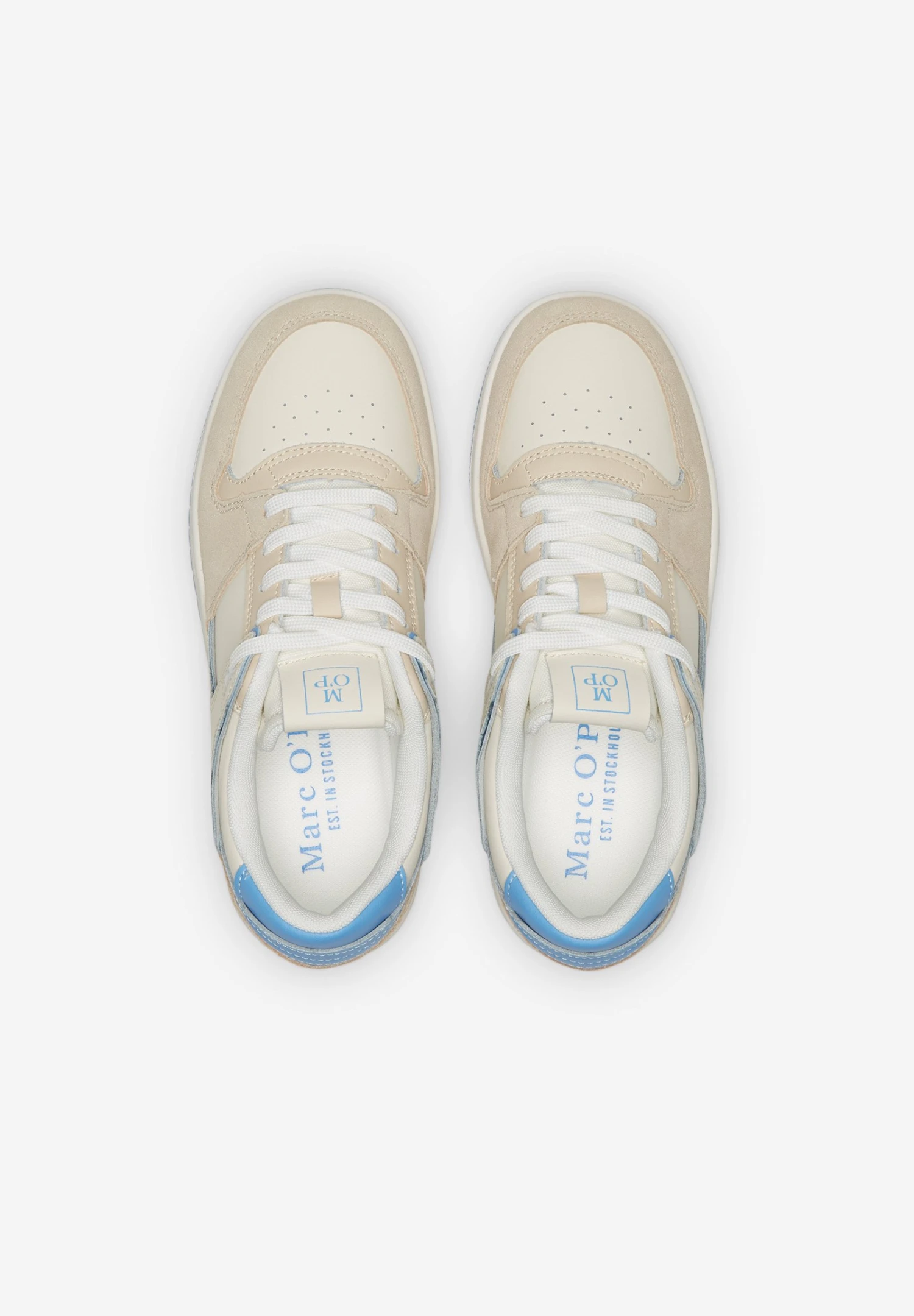 Marc O'Polo Mit Spannenden Akzenten - Sneakers Laag - Offwhite/Light Blue 5 Marc O'Polo Mit Spannenden Akzenten - Sneakers Laag - Offwhite/Light Blue - Afbeelding 3