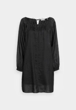 Marc O'Polo Dress Feminine Gathering Round Neckline Voluminous Sleeve - Jurk - Black -Marc O'Polo 7da152b286ec46b4bb548b9a4a8888ab