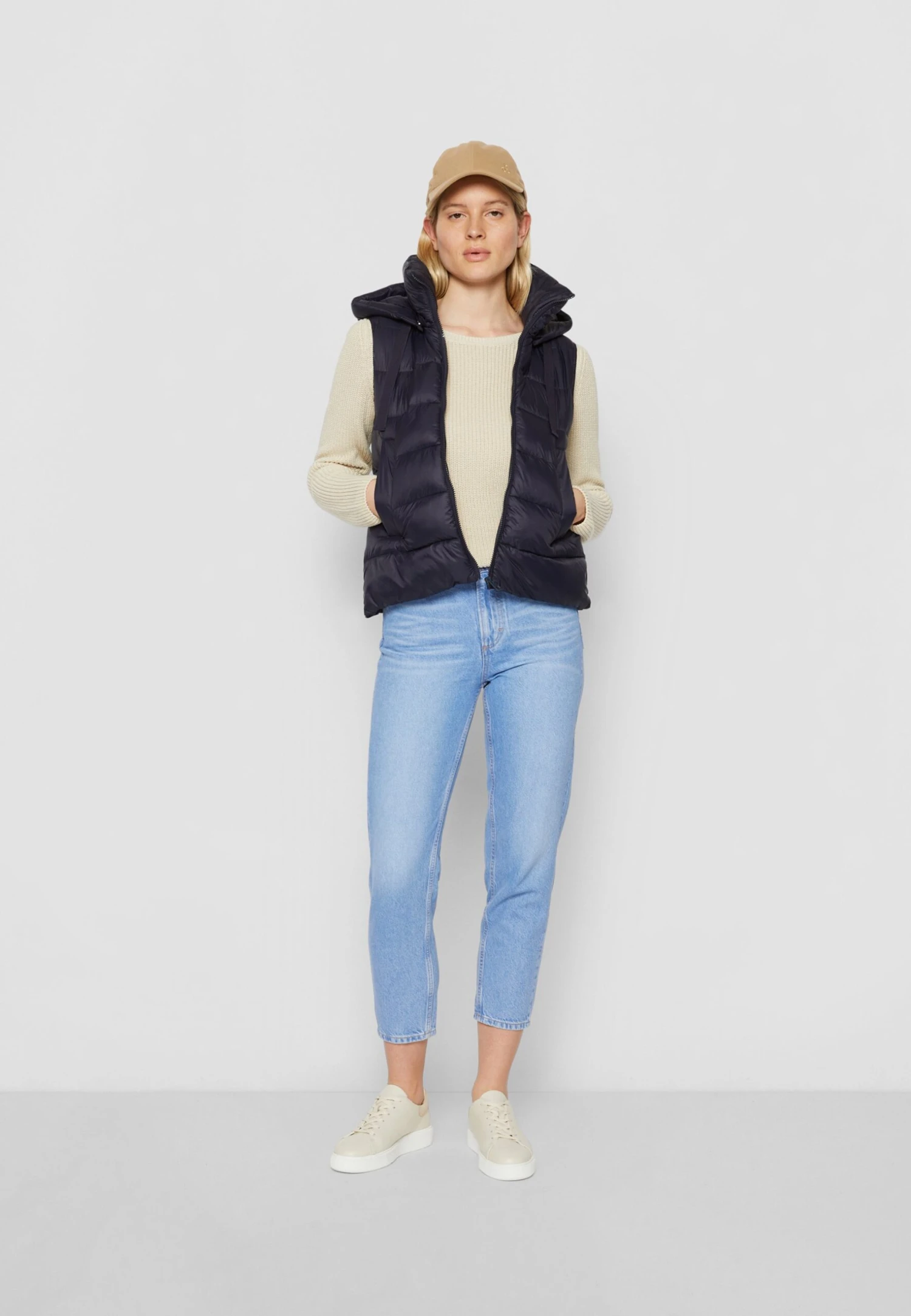 Marc O'Polo Vest Detachable Hood Welt Pockets Side - Bodywarmer - Midnight Blue 4 Marc O'Polo Vest Detachable Hood Welt Pockets Side - Bodywarmer - Midnight Blue - Afbeelding 2