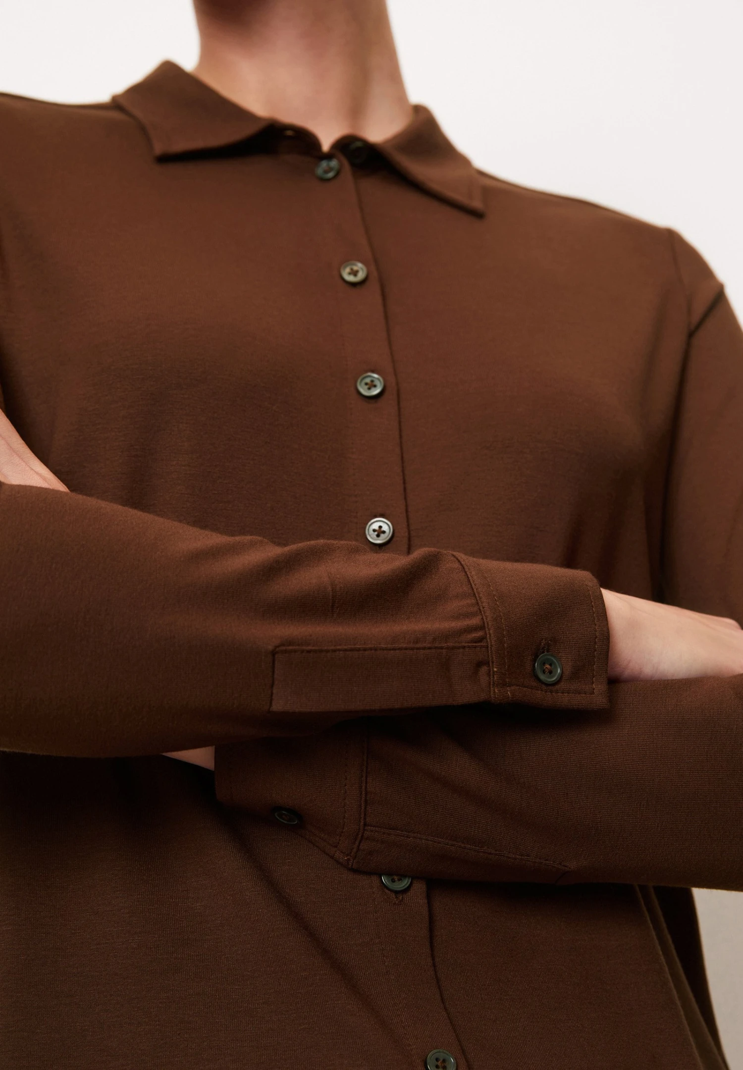 Marc O'Polo Long Sleeve - Overhemdblouse - Crimson Brown 6 Marc O'Polo Long Sleeve - Overhemdblouse - Crimson Brown - Afbeelding 4