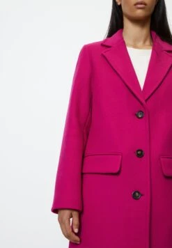 Marc O'Polo Blend Single Breasted Lapel Collar Lined Flap Poc - Mantel - Vibrant Pink -Marc O'Polo 81868bf6f4d34746ab15d3774c61d4d3