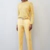 Marc O'Polo Modern Style Tapered Leg High Rise Welt Pocket - Chino - Straw Yellow