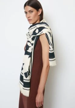 Marc O'Polo Gemusterter- Sjaal - Multi Deep Blue Sea