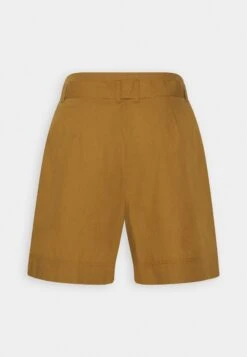 Marc O'Polo High Rise Pleats Belt - Shorts - Wood Brown -Marc O'Polo 83fda77ee0834728a776615293775f4a