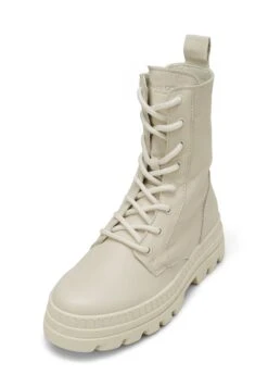 Marc O'Polo Enkellaarsjes Met Plateauzool - Offwhite -Marc O'Polo 8521fc0f32b64286b47dad572f478126