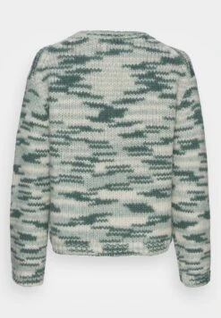 Marc O'Polo Longsleeve Round Neck Space- Trui - Multi/Lake Green -Marc O'Polo 861b491606ef431496f5200fbd5187a1