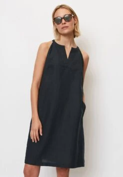 Marc O'Polo Luftiges In Lockerer A Linie - Jurk - Deep Blue Sea