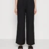 Marc O'Polo Pants Wide Leg Elastic Waistband Patch Pocket - Broek - Black -Marc O'Polo 89284ebf639444988e403e87e25177d7