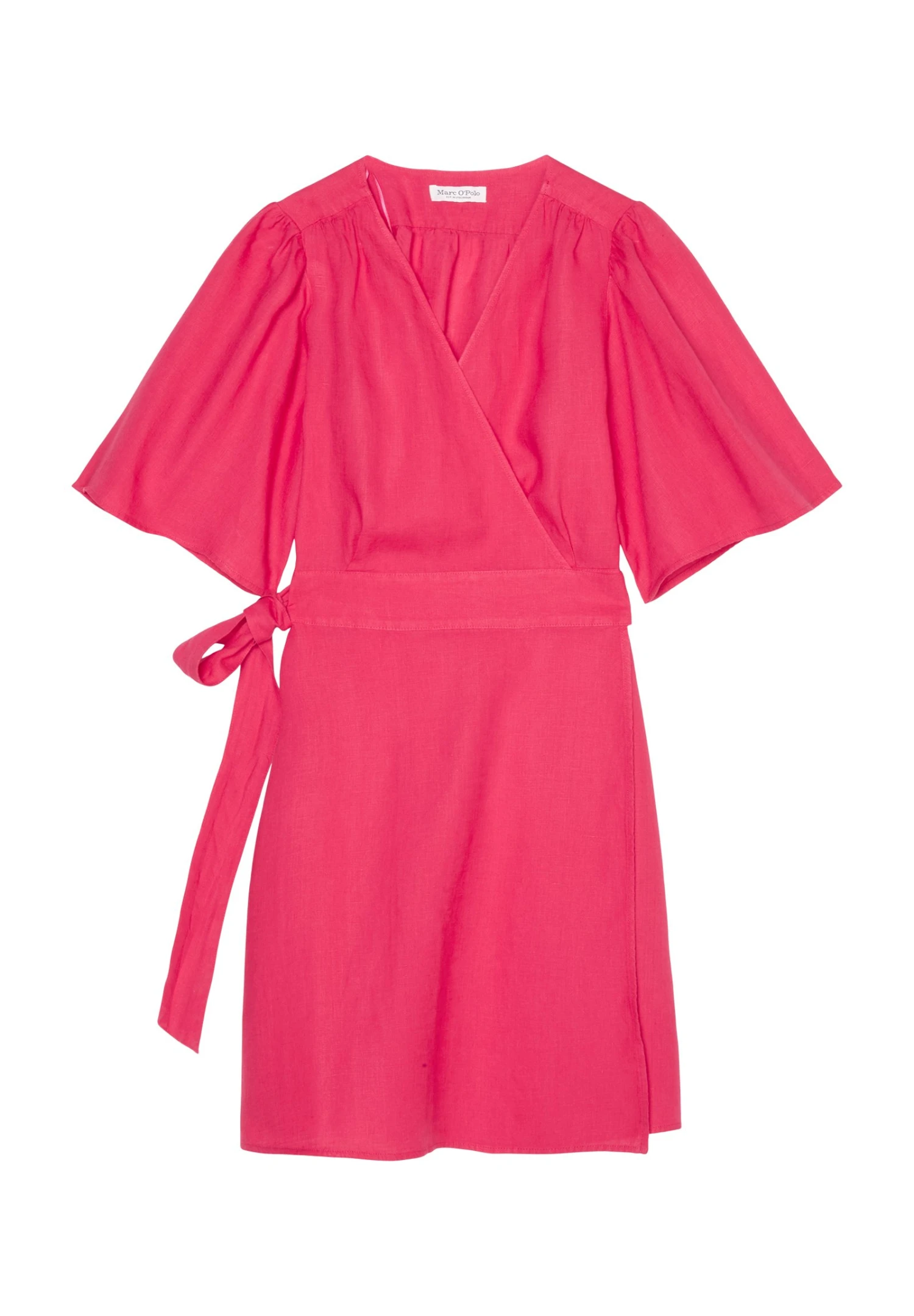 Marc O'Polo Wrap Style Flared Sleeve Short - Jurk - Dahlia Pink 8 Marc O'Polo Wrap Style Flared Sleeve Short - Jurk - Dahlia Pink - Afbeelding 6