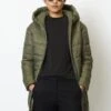 Marc O'Polo Padded Double Stitching With Hood Welt Pockets Z - Winterjas - Olive Crop -Marc O'Polo 8b2843e9a17a4a23ad16a0045cb29eea