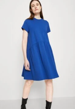 Marc O'Polo DENIM Dress Style Heavy Raw Ruffles - Jerseyjurk - Kensington Blue -Marc O'Polo 8b5642ed98574af7ae93f39087ef071d