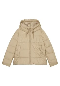 Marc O'Polo DENIM Short Puffer Jacket With Hood Zipped Front Welt Pockets - Winterjas - Brown Rye -Marc O'Polo 8bbcfe6d3f4e4215a3c8d0ead36087ce