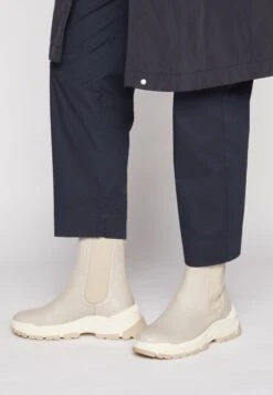 Marc O'Polo Maia- Enkellaarsjes Met Plateauzool - Taupe