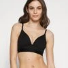 Marc O'Polo Iconic Rib Wireless Padded Bra - T-Shirt Bh - Black