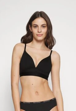 Marc O'Polo Iconic Rib Wireless Padded Bra - T-Shirt Bh - Black
